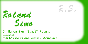 roland simo business card